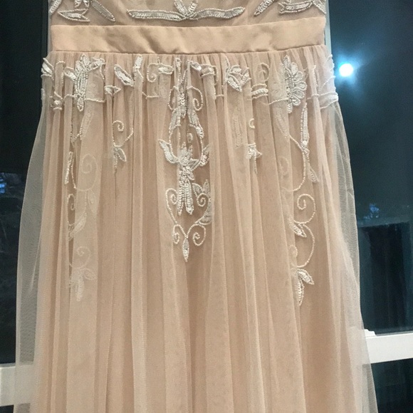 ASOS maxi dress with sequins. Blush color. Size S - Picture 3 of 7